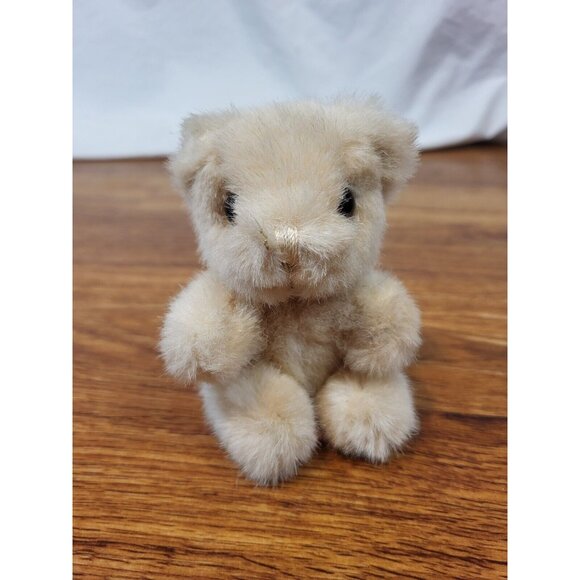 Vtge Russ & Berrie 4" Blond Teddy Bear - Picture 1 of 4